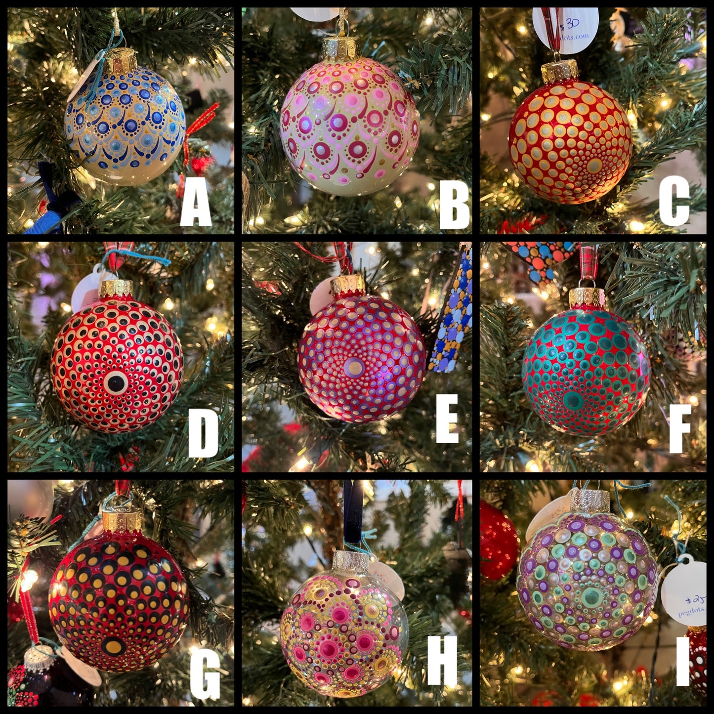 Jumbo Glass Ornaments
